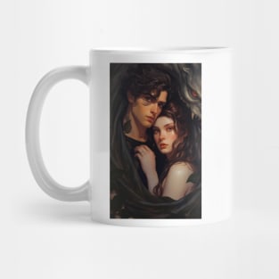 Violet  and Xaden Fourth Wing fan art violet sorrengail Mug